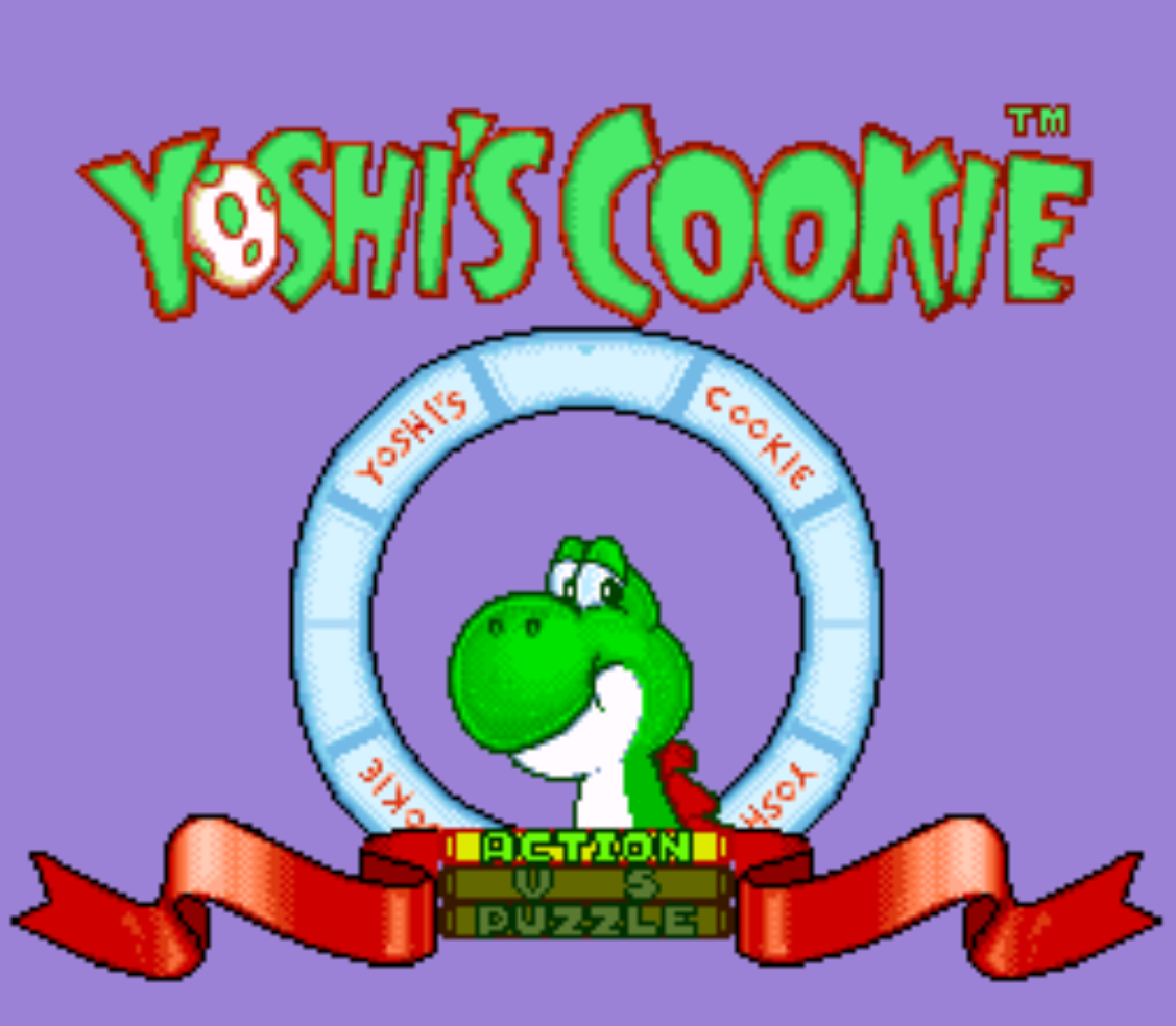 Yoshis Cookie Title Screen